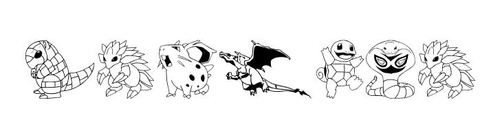 Pokemon Kiddy Ding  Free Fonts Download