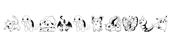 Pokemon Kiddy Ding  Free Fonts Download