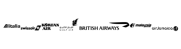 Airline Logos Past and Present  Free Fonts Download
