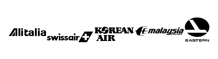 Airline Logos Past and Present  Free Fonts Download