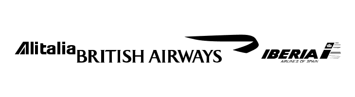 Airline Logos Past and Present  Free Fonts Download