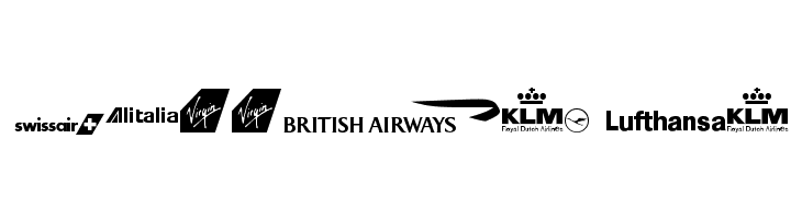 Airline Logos Past and Present  Free Fonts Download