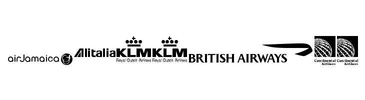 Airline Logos Past and Present  Free Fonts Download