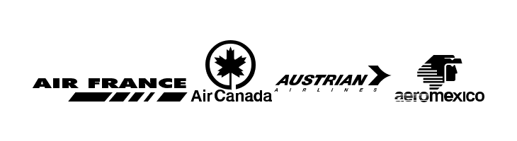 Airline Logos Past and Present  Free Fonts Download