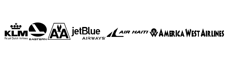 Airline Logos Past and Present  Free Fonts Download