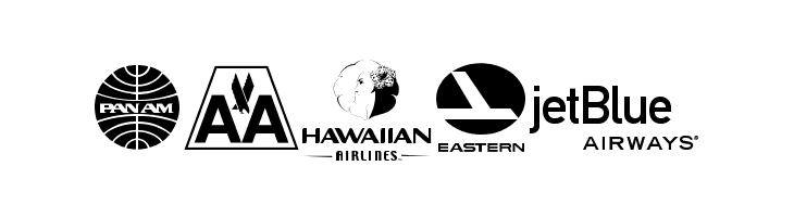Airline Logos Past and Present  Free Fonts Download