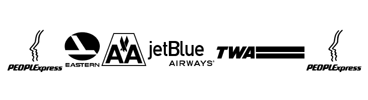 Airline Logos Past and Present  Free Fonts Download