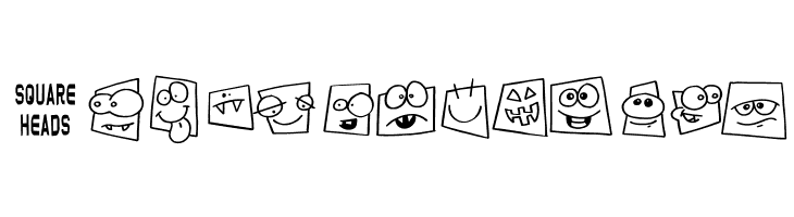 Squareheads  Free Fonts Download