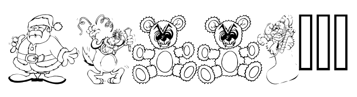 LM Holiday Toons  Free Fonts Download