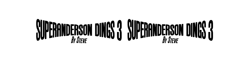 Anderson Dings 3  Free Fonts Download