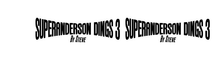 Anderson Dings 3  Free Fonts Download