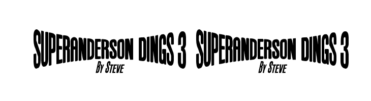 Anderson Dings 3  Free Fonts Download