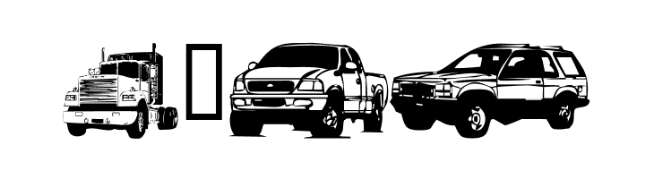 Trucks for Judy *S*  Free Fonts Download
