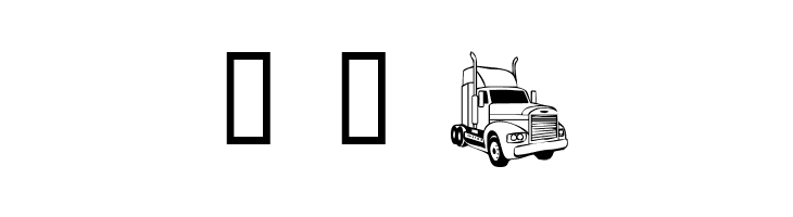 Trucks for Judy *S*  Free Fonts Download