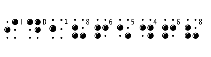 BrailleLatin  Free Fonts Download