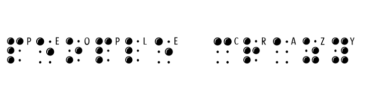 BrailleLatin  Free Fonts Download