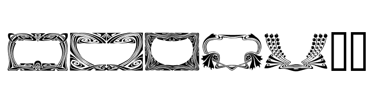 Art Noveau Headers  Free Fonts Download