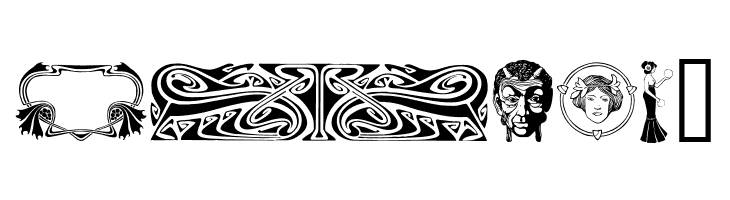 Art Noveau Headers  Free Fonts Download