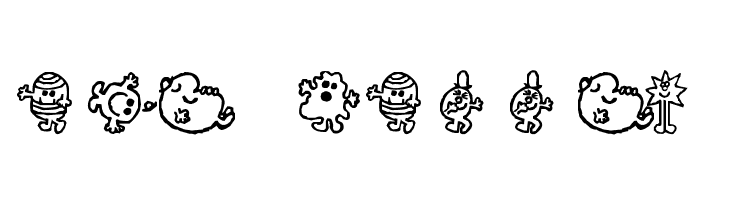 Mr Men  Free Fonts Download