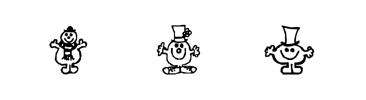 Mr Men  Free Fonts Download