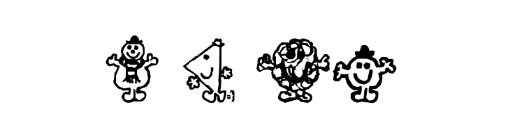Mr Men  Free Fonts Download
