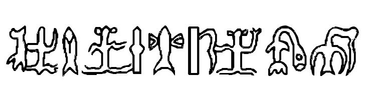 RongoRongo Glyphs  Free Fonts Download