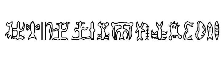 RongoRongo Glyphs  Free Fonts Download