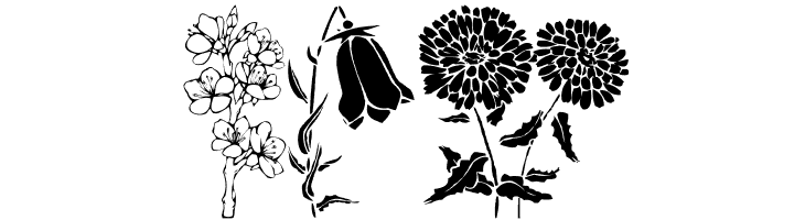 DT Flowers 1  Free Fonts Download