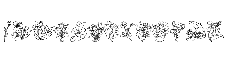 DT Flowers 2  Free Fonts Download