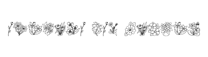 DT Flowers 2  Free Fonts Download