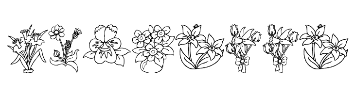 DT Flowers 2  Free Fonts Download