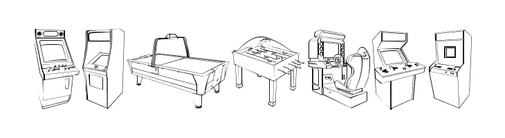 Arcarde Video Games  Free Fonts Download