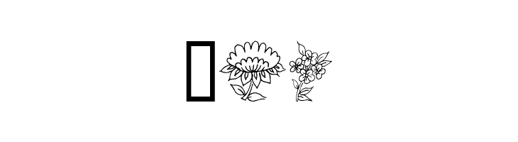 Traditional Floral Design II  Free Fonts Download