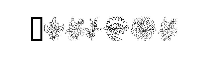 Traditional Floral Design II  Free Fonts Download
