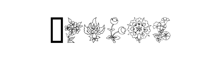 Traditional Floral Design II  Free Fonts Download