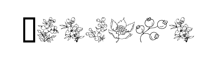 Traditional Floral Design  Free Fonts Download