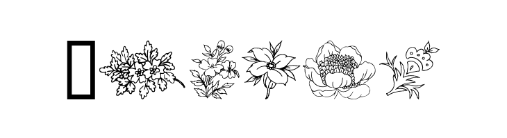 Traditional Floral Design  Free Fonts Download