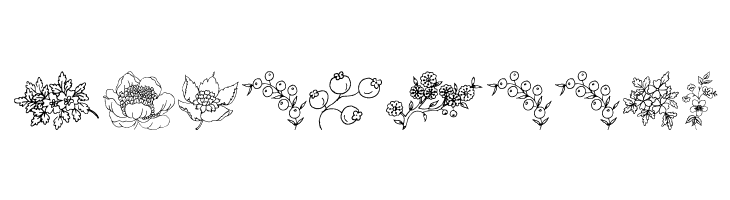 Traditional Floral Design  Free Fonts Download