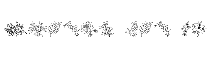 Traditional Floral Design  Free Fonts Download