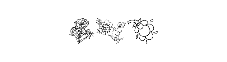 Traditional Floral Design III  Free Fonts Download