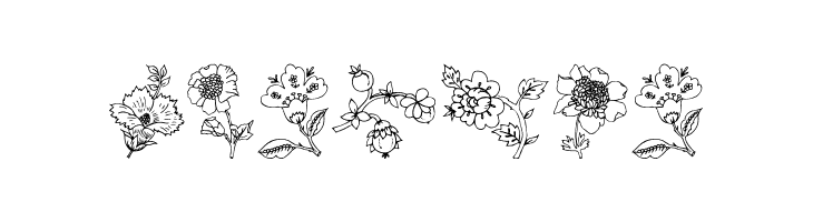 Traditional Floral Design III  Free Fonts Download