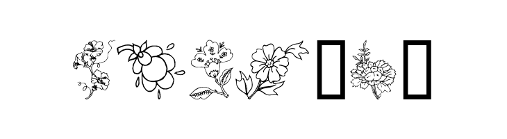 Traditional Floral Design III  Free Fonts Download