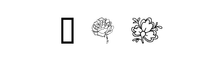 Traditional Floral Design III  Free Fonts Download