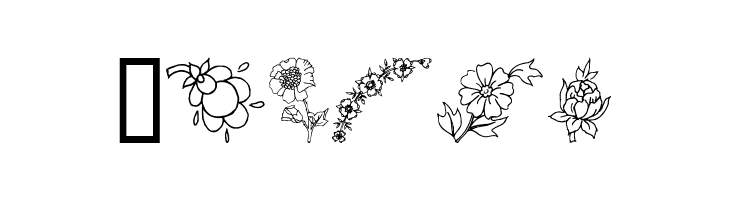 Traditional Floral Design III  Free Fonts Download