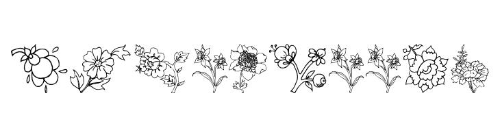 Traditional Floral Design III  Free Fonts Download