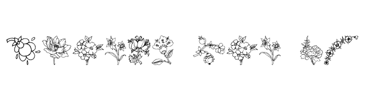 Traditional Floral Design III  Free Fonts Download