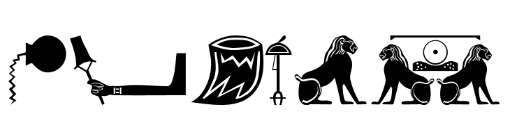 OldEgyptGlyphs  Free Fonts Download