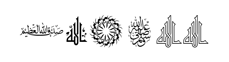 AGA Islamic Phrases  Free Fonts Download