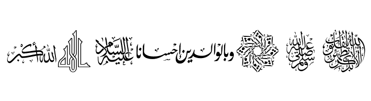 AGA Islamic Phrases  Free Fonts Download