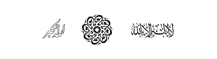 AGA Islamic Phrases  Free Fonts Download